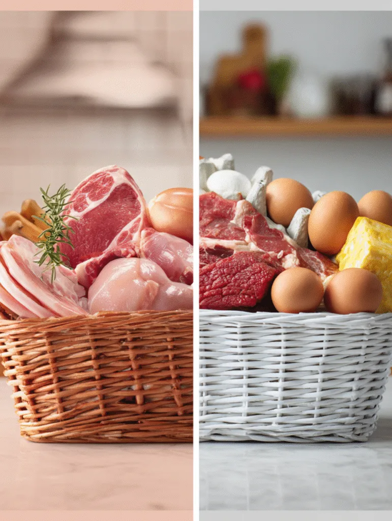 Carnivore grocery list adapted to goals like muscle gain and women's health