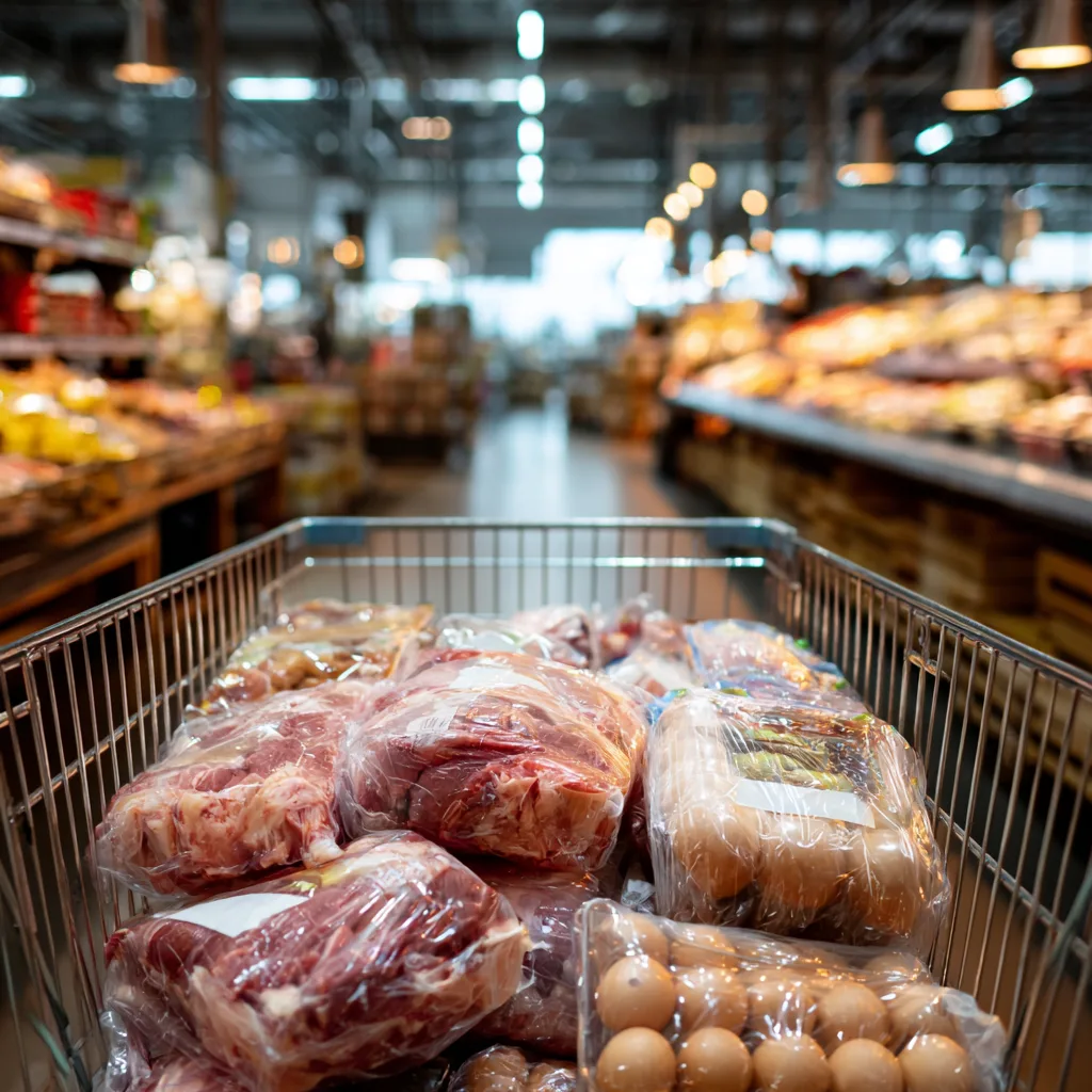 Carnivore grocery cart with weekly essentials Carnivore Diet Grocery List